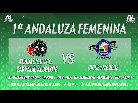 1ª ANDALUZA FEMENINA - FUNDACIÓN FCO. CARVAJAL ALBOLOTE vs CICUE AVG2008