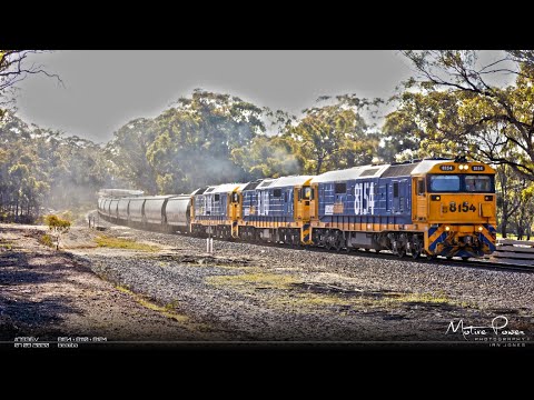 2020 09 07 - Pacific National loaded grain train - #7936V - 8154 + 8110 + 8124