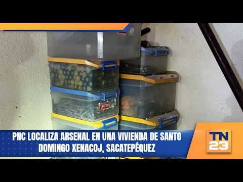 PNC localiza arsenal en una vivienda de Santo Domingo Xenacoj, Sacatepéquez