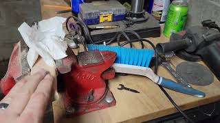 more on that ka bar  making the handle
