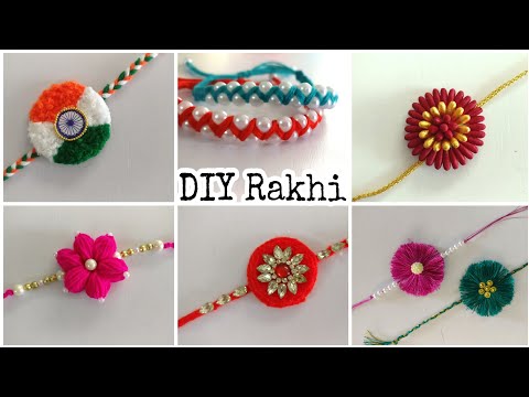 6 Best DIY Rakhi | Handmade Rakhi | DIY | Rakhi making