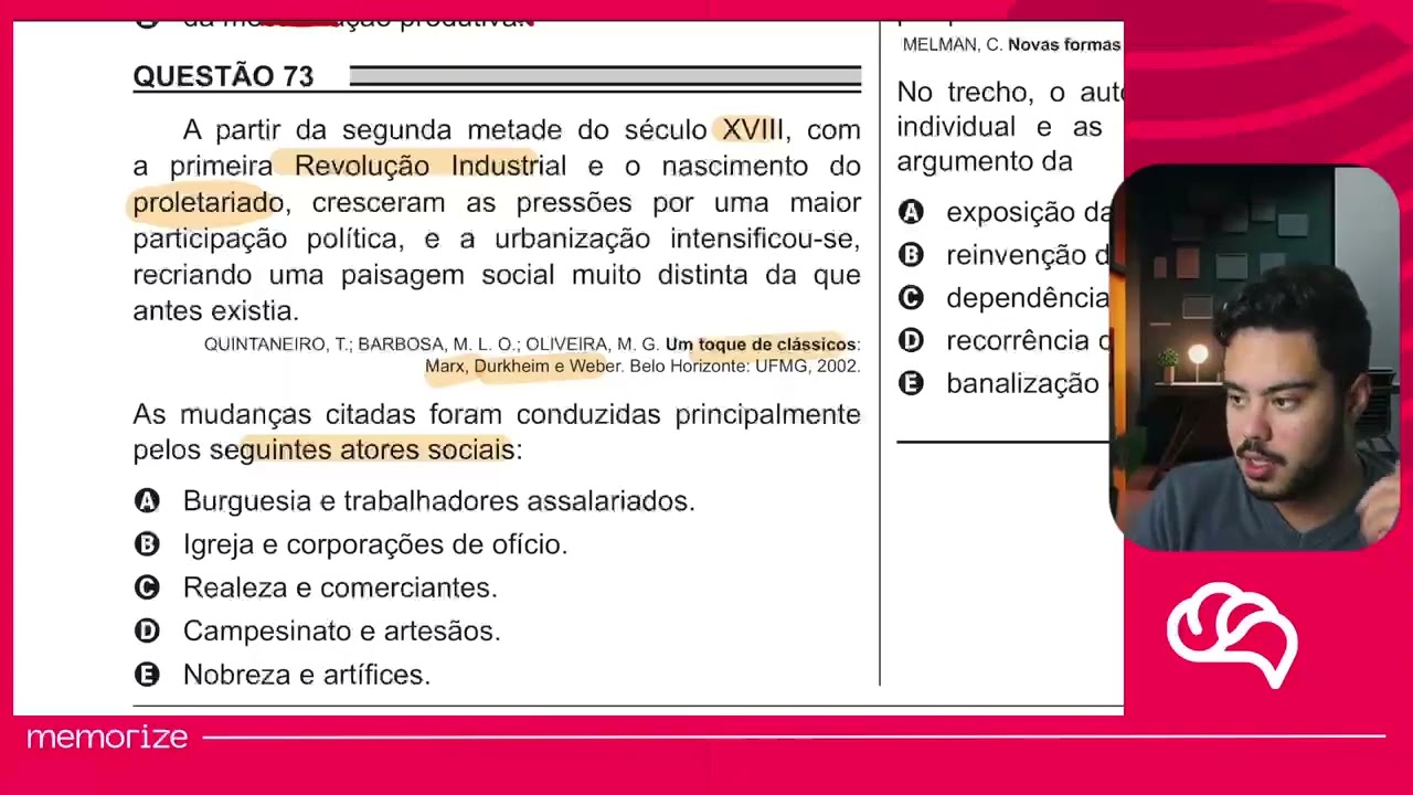 Resolução em Vídeo — Questão 73 ENEM 2018 PPL