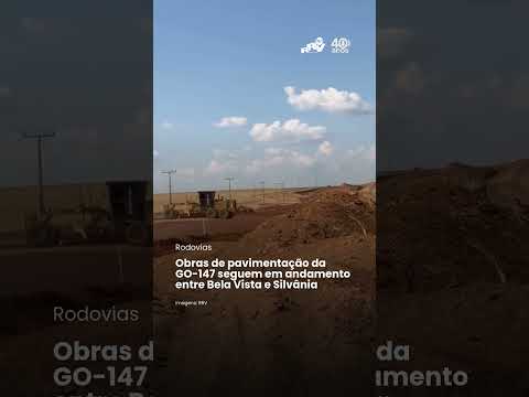 Obras de pavimentação da GO-147 seguem em andamento entre Bela Vista e Silvânia