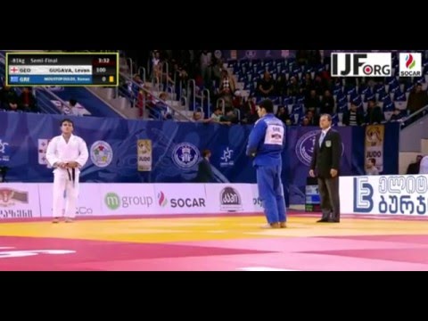 Judo 2016 Grand Prix Tbilisi: Levan Gugava (GEO) vs Roman Moustopoulos (GRE) Semifinal -81kg