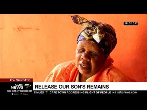 Ndlovu family demands release of their son's remains