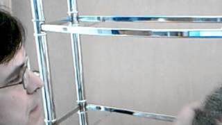 Reviving a Chrome  Bathroom Shelf from rusted spots