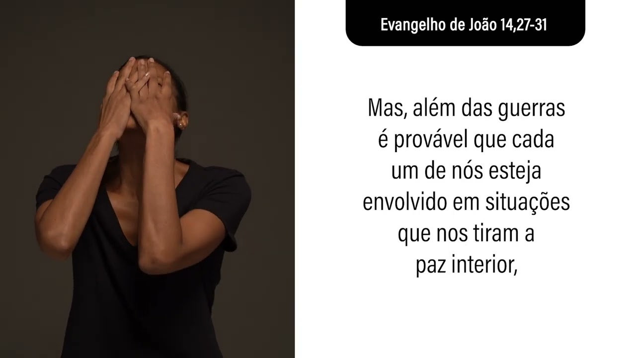 05 de maio Evangelho de João 14,27-31
