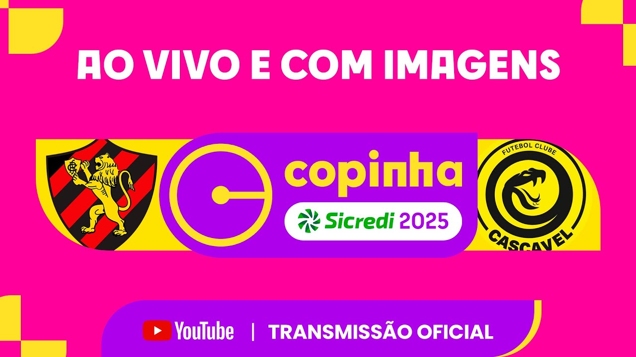 AO VIVO E COM IMAGENS: SPORT RECIFE (PE) X CASCAVEL (PR) | RODADA 1 | COPINHA SICREDI 2025