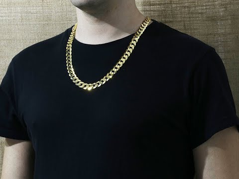 R9_26 - 9ct Gold Italian  Curb Chain  12mm  26"