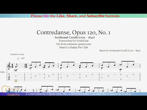Opus 120 No 1 - Contredanse In C Major - Ferdinando Carulli