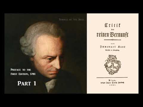 Kant - Critique of Pure Reason - Preface 1st Edition Part 1 - ASMR Whispered Read French Accent