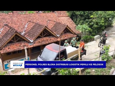 PERSONEL POLRES BLORA KAWAL DISTRIBUSI LOGISTIK PEMILU KE PELOSOK