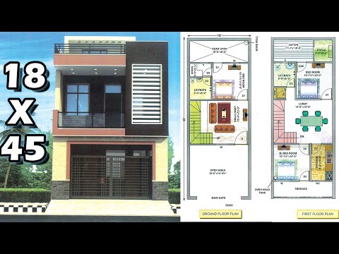 30 X 64 House Plan 2Bhk With Parking Ground First Floor 30 X 64 घर का नक्शा 1920sq ft