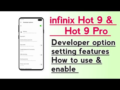 infinix Hot 9, Hot 9 Pro, How to use & enable Developer option setting features