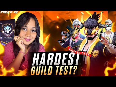 GUILD TEST LIVE 🔥 | Ishi Live | Road to 40K Booyah! ♥️ #freefire