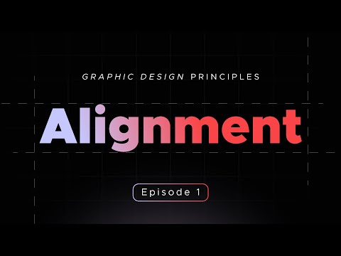 How to apply Graphic Design Principles to your Designs | Alignment | Episode 1 #graphicdesigning
