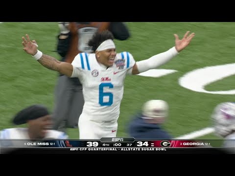 FINAL 2 MINUTES of Ole Miss' Sugar Bowl win vs. Georgia ⏰ | ESPN College Football