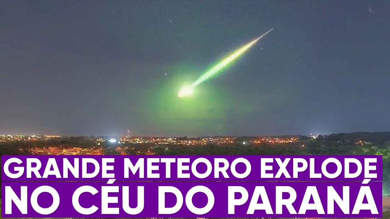 Grande meteoro explode no céu do Paraná