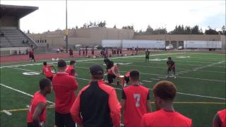 preview picture of video 'FP CARDINALS VS CP WARRIORS 7-ON-7: LAKES PASSING LEAGUE 7/24/2014.'