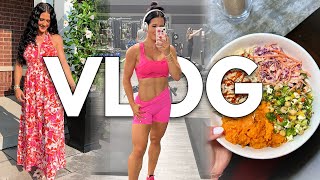 FITNESS VLOG ★ meal plan ideas, back workout, fertility journey, PR packages + dinner in the city