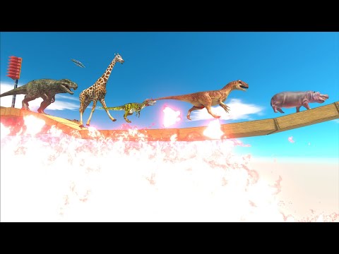 Which Unit Will Cross the Lava Bridge - Animal Revolt Battle Simulator