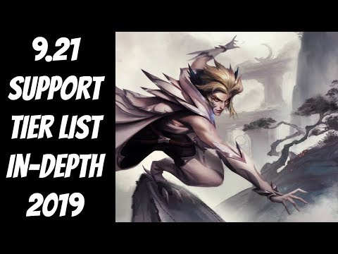 9.21 Support Tier List In-Depth -- The Strategy Professor -- League of Legends