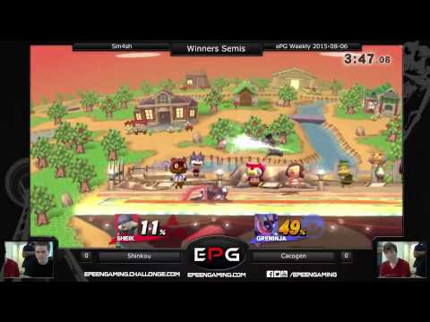 ePG Weekly - Shinkou (Greninja) Vs. Cacogen (Sheik) SSB4 (Winners Semis) - Sm4sh