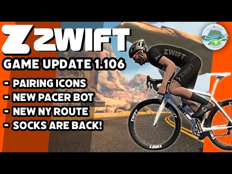 ZWIFT Update 1.106 // Pairing Screen Updates, New Routes & Robos!