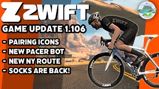 ZWIFT Update 1.106 // Pairing Screen Updates, New Routes & Robos!
