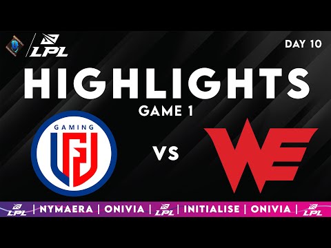 LGD vs WE Game 1 Highlights | LPL Split 2 Placements | LGD Gaming vs Team WE by Onivia