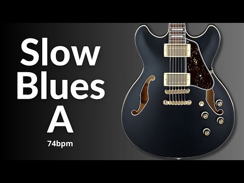 Slow Blues Guitar Backing Track in A Major l Jam Session Essentials