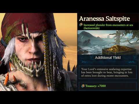 Why Aranessa is the Only Vampire Coast Legendary Lord Who Can Get +7000 Gold from Treasure Isles