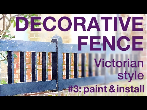 How to Make a Victorian-style Decorative Fence P3, #018