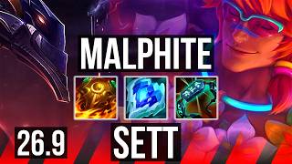 MALPHITE vs SETT (TOP) | EUW Master | 26.9