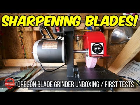 Oregon Blade Grinder For Lawn Care (88-025) 1/3rd HP Unboxing + First Tests