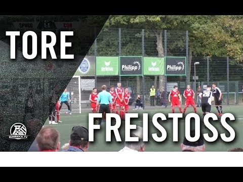 Schöner Freistoß von Phillip Mandla (SpVgg Erkenschwick)