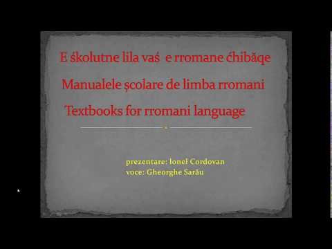 Ionel Cordovan - manualele de limba rromani