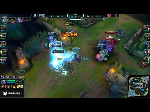 Rekkles Tristana Pentakill - 2018 EU LCS SPRING - GAME 1 FINAL