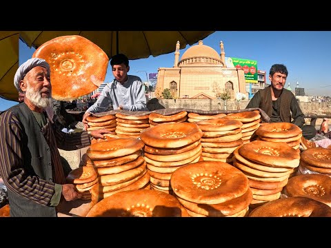 Unreal Kabul Street Breakfast at Pole Khishte | Fresh Bread & Local Afghan Flavors | Delicious food