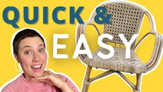 EASY FURNITURE FLIP | how to restore cane furniture | FURNITURE FLIPPING IN MY APARTMENT