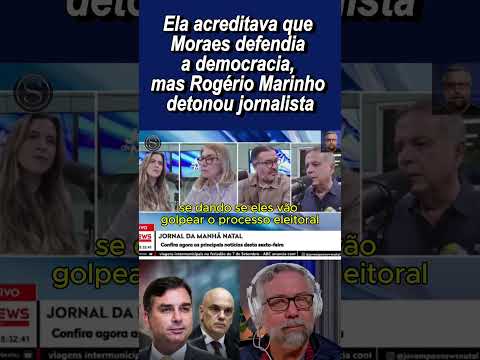 Rogério Marinho amassando jornalistas que acreditam na 