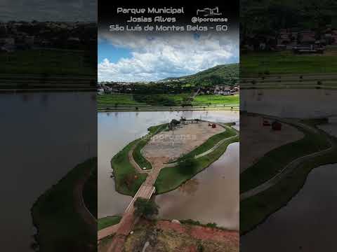 SÃO LUÍS DE MONTES BELOS GOIÁS, PROJETO VISÃO AÉREA - PARQUE MUNICIPAL JOSIAS ALVES.