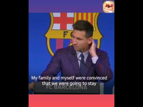 Lionel Messi | Leaving speech of Messi From Barcelona | Good bye speech of Messi | English Subtitles