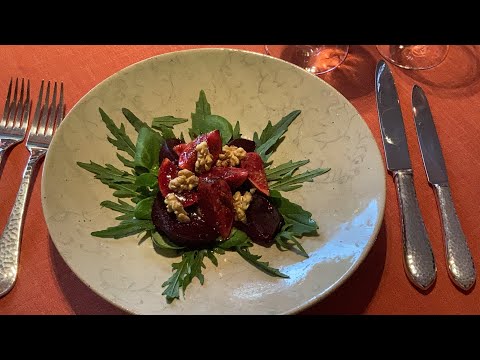 , title : 'Frische Feigen mit Rote Bete auf Rucola - herbstliche Vorspeise Rezept selber machen Salat'