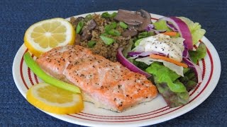 How to Bake Marinated Salmon in the Toaster Oven~Easy Cooking