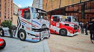 Parade des camions de course dans les rues d'Albi ! Finale FFSA 2026