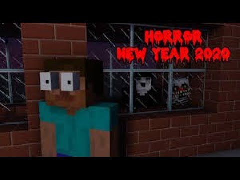 monster school : happy new year 2020 but horror - minecraft animation
