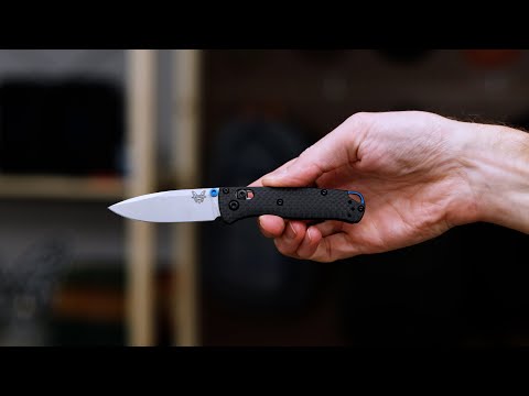 Benchmade Mini Bugout Carbon Fiber S90V Drop Point AXIS Lock
