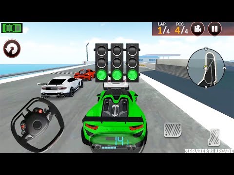 Drive for Speed Simulator: Green Horse Car Driving Race Mode - Android GamePlay 3D
