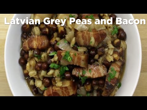 Latvian Grey Peas and Bacon: A Hearty Traditional Recipe from the Baltic’s